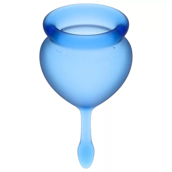 Satisfyer Feel Good - coppette mestruali set 2 pezzi - silicone blu