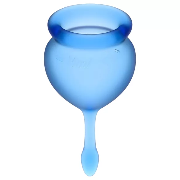 Satisfyer Feel Good - coppette mestruali set 2 pezzi - silicone blu