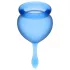 Satisfyer Feel Good - coppette mestruali set 2 pezzi - silicone blu