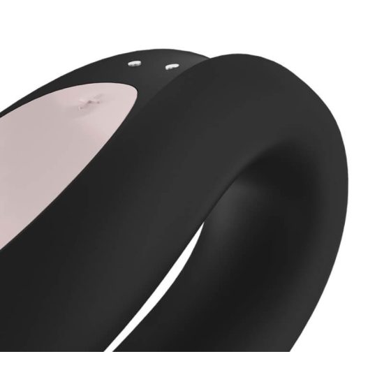 Vibratore di coppia Satisfyer Double Joy - ricaricabile, controllabile via smartphone e impermeabile (nero)