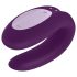 Satisfyer Double Joy - vibratore di coppia intelligente, impermeabile (viola)