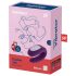Satisfyer Double Joy - vibratore di coppia intelligente, impermeabile (viola)