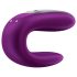 Satisfyer Double Fun - vibratore di coppia intelligente (viola)