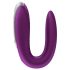 Satisfyer Double Fun - vibratore di coppia intelligente (viola)