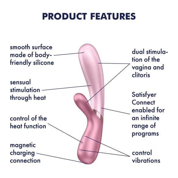 Satisfyer Hot Lover - vibratore intelligente - silicone rosa
