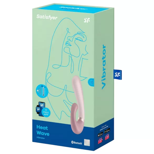Satisfyer Heat Wave - Vibratore riscaldante controllato tramite app (beige)
