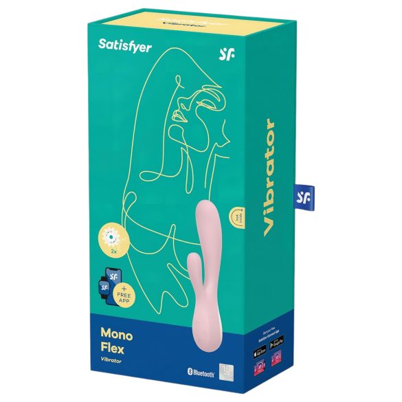 Satisfyer Mono Flex - vibratore intelligente waterproof (rosa)
