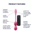 Satisfyer Love Birds 2 - pallina vaginali vibrante smart - silicone rosa