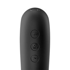   Satisfyer Dual Kiss - Vibratore Ricaricabile per Clitoride e Vaginale (Nero)