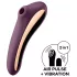 Satisfyer Dual Kiss - vibratore 2 in 1 per vagina e clitoride (viola)