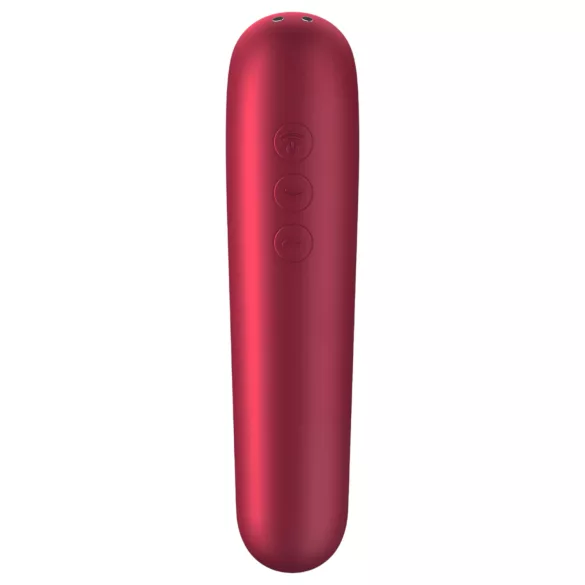 Satisfyer Dual Love - vibratore clitoride e vaginale smart - rosso