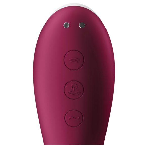 Satisfyer Dual Crush - vibratore vaginale e clitorideo ricaricabile - rosso