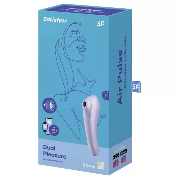 Satisfyer Dual Pleasure - vibratore clitorideo e punto G 2in1 - viola