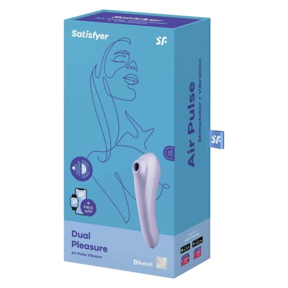 Satisfyer Dual Pleasure - Vibratore Intelligente 2in1 per Stimolazione Clitoride e Vaginale (Viola)