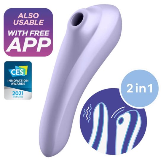 Satisfyer Dual Pleasure - Vibratore Intelligente 2in1 per Stimolazione Clitoride e Vaginale (Viola)