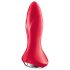 Satisfyer Rotator Plug 1 - vibratore anale con perline (rosso)