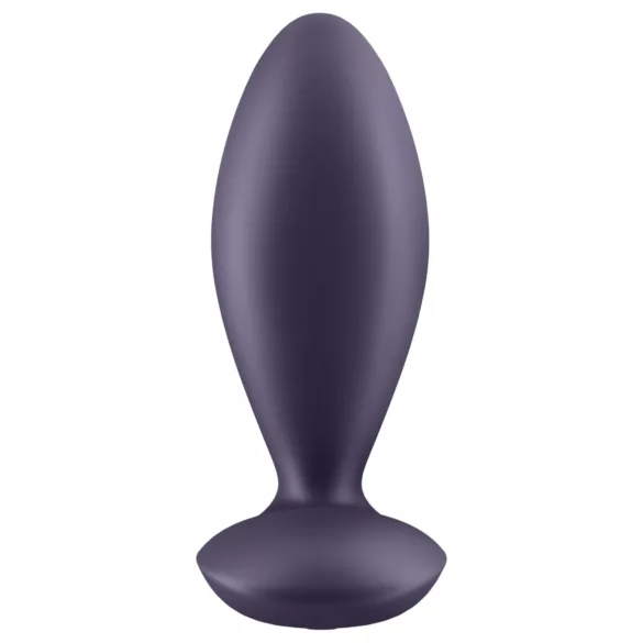 Satisfyer Power Plug - vibratore anale smart - silicone viola