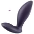 Satisfyer Power Plug - vibratore anale smart - silicone viola