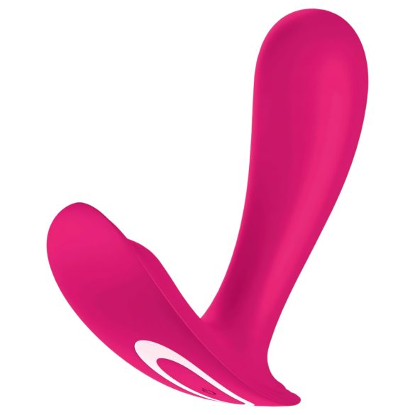 Satisfyer Top Secret - vibratore doppio motore con app - silicone rosa
