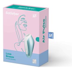   Satisfyer Love Breeze - Vibratore clitorideo ricaricabile e impermeabile (blu ghiaccio)