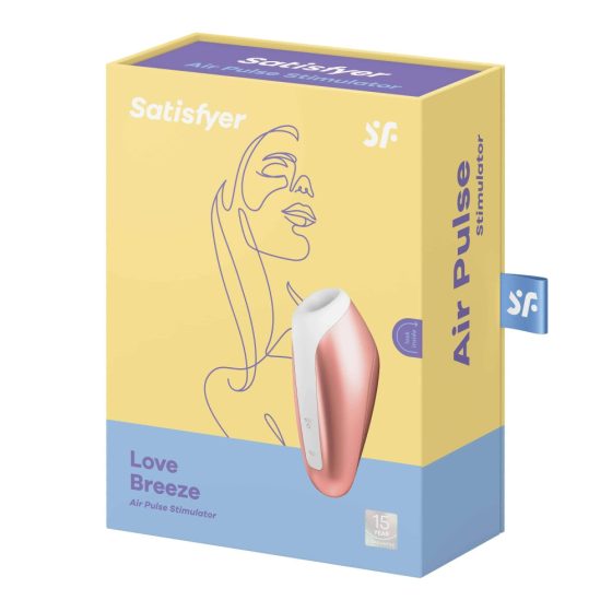 Satisfyer Love Breeze - Vibratore per clitoride ricaricabile e impermeabile (color pesca)