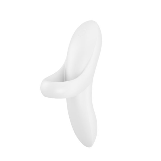 Satisfyer Amante Audace - vibratore per dito ricaricabile e impermeabile (bianco)