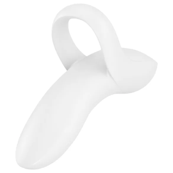 Satisfyer Bold Lover - vibratore da dita ricaricabile impermeabile bianco