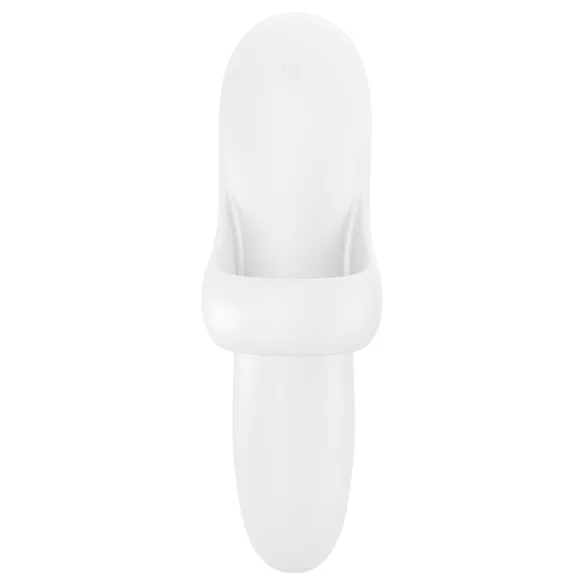 Satisfyer Bold Lover - vibratore da dita ricaricabile impermeabile bianco