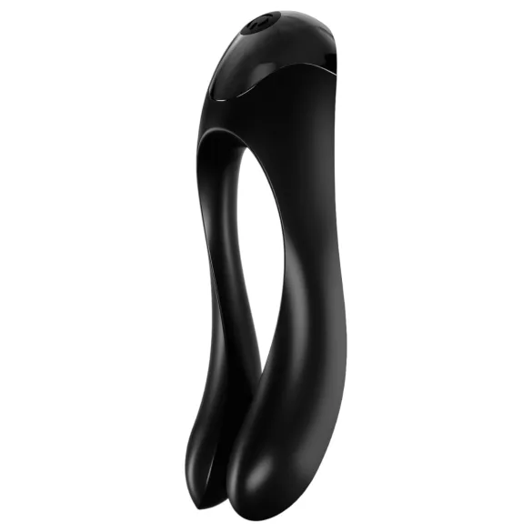 Satisfyer Candy Cane - vibratore doppio ricaricabile impermeabile - nero
