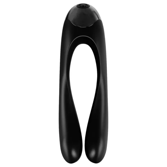 Satisfyer Candy Cane - vibratore doppio ricaricabile impermeabile - nero