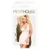 Penthouse - completo intimo in pizzo con collare - bianco - M/L