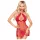 Penthouse - babydoll e perizoma in pizzo - rosso - L/XL