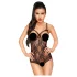 Penthouse Turned on - body aperto in pizzo - nero - M/L