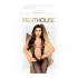 Penthouse - body aperto - sexy trasparente - nero