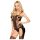 Penthouse Bomb Squad - Set di body rete piccante (nero) - XL