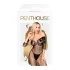 Penthouse High Profil - body a fiori - spalle scoperte - nero - XL