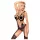 Penthouse - body necc a rete con spalline - nero