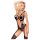 Penthouse Wild Virus - body a rete con spalline (nero) - XL