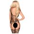 Penthouse Love Bud - set aperto in pizzo e rete (nero) - XL