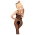 Penthouse Dirty Mind - catsuit aperto - rete nera - XL