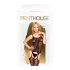 Penthouse Miss Curvy - completo intimo rete e pizzo - nero - XL