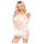 Penthouse Lip Smacker - set in pizzo con spalle scoperte (bianco) - M/L
