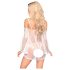 Penthouse Lip Smacker - set in pizzo con spalle scoperte (bianco) - M/L