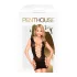 Penthouse - mini abito rete - nero - XL