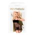Penthouse Ecstasy Queen - abito a rete a righe (nero)