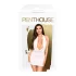 Penthouse - vestito sexy con perizoma - collo allacciato - bianco - L/XL