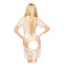 Penthouse Poison Cookie - abito in pizzo e perizoma con accessorio per capelli (bianco) - M/L