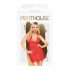 Penthouse Bedtime Story - camicia da notte e perizoma (rosso) - L/XL