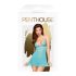 Penthouse Bedtime Story - camicia da notte e perizoma (turchese)