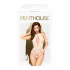 Penthouse - body con scollo allacciato al collo - bianco